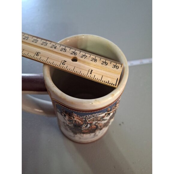 1989 Budweiser Holiday Beer Stein Clydesdales Collector Series Anheuser Busch - Picture 9 of 9